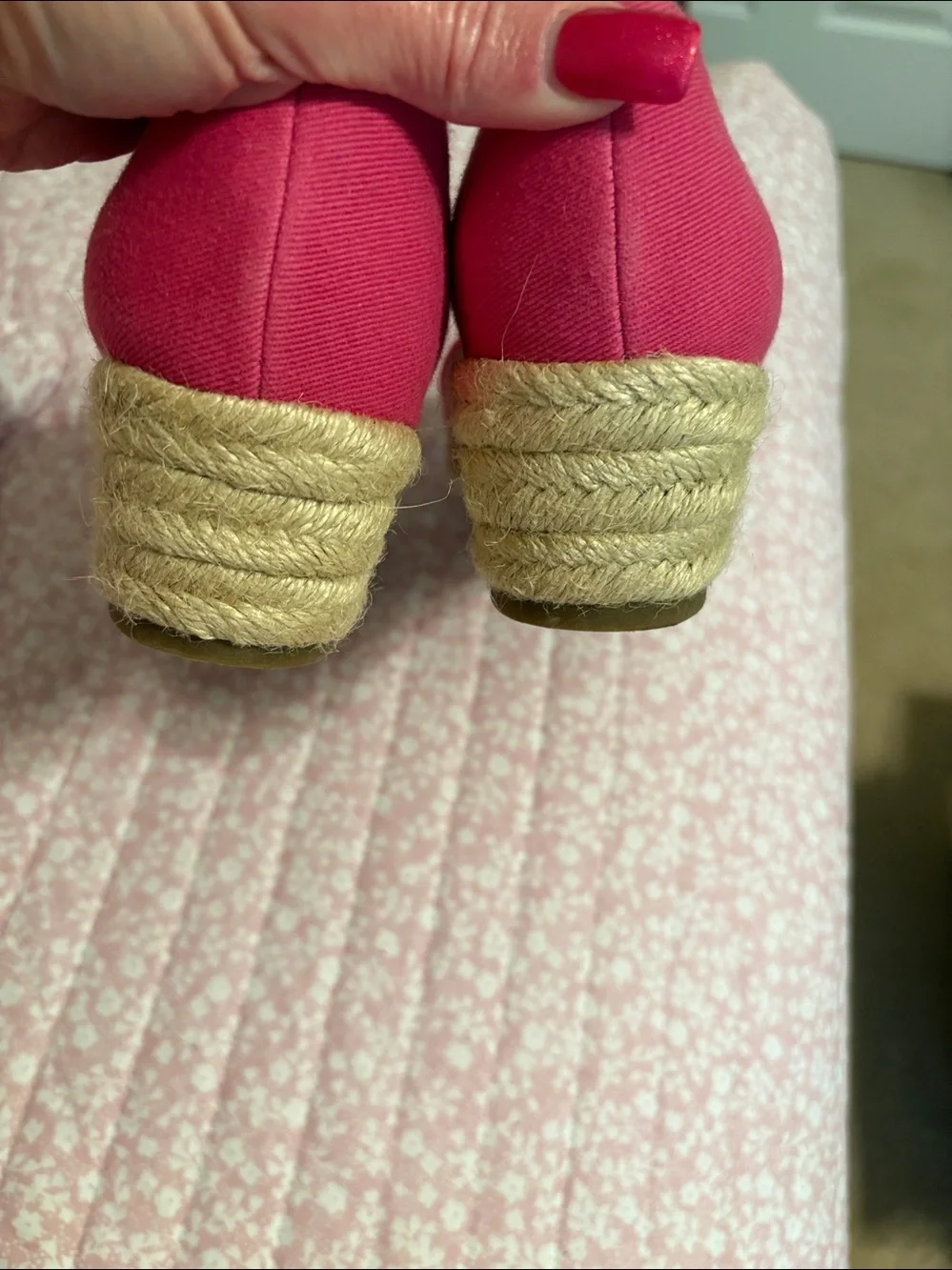 Life Stride Hot Pink Espadrille Slide